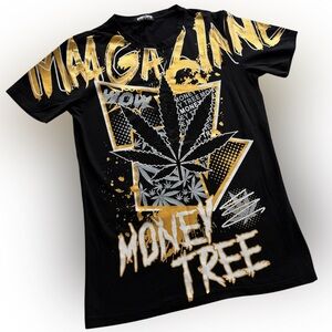 Black and Gold Graphic T-Shirt